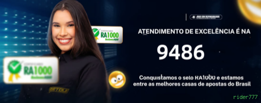 Aplicativo móvel rider777 para iOS e Android